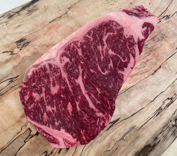 Grass-Fed Wagyu Striploin $100/lb